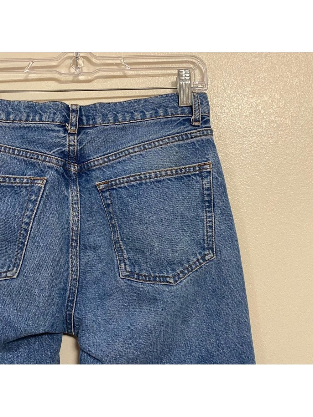 Reformation Jeans Women Size 4/27 Medium Wash Julia Crop High Rise Cigarette - Picture 7 of 15